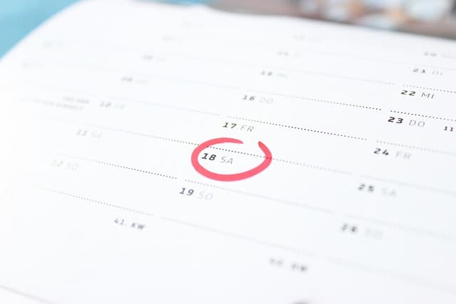 Calendar - Tax deadline
